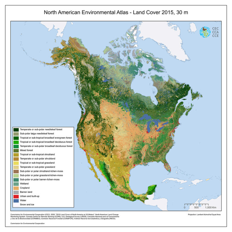 Land Cover 30m, 2015 (Landsat And RapidEye)