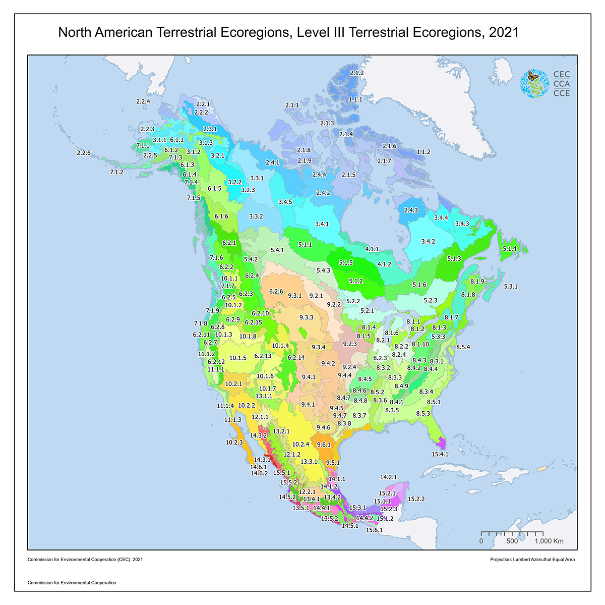 Atlas environnemental de l'Amérique du Nord - CCE