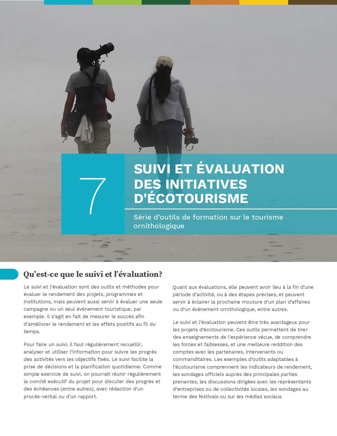 Série d’outils de formation sur le tourisme ornithologique