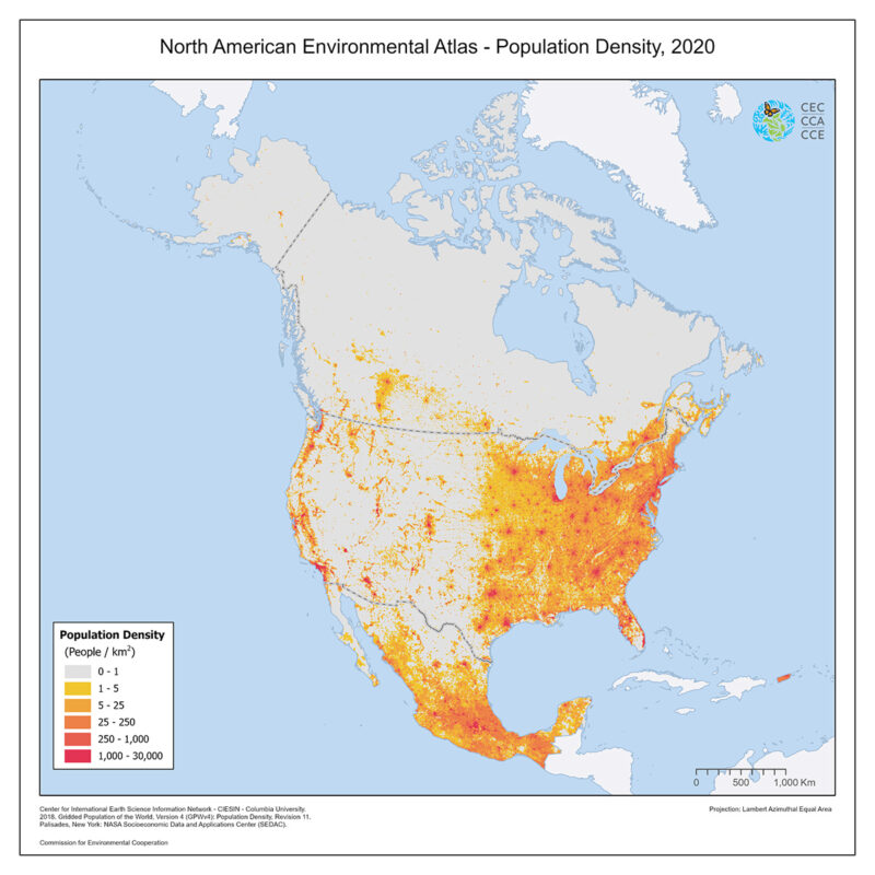 us population density map 2020